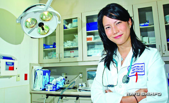 Kurokawa, Tomoko watermarked Dr. Tomoko Kurokawa is a family practice physician at Kaiser Permanente Hospital in Panorama City and a member of Doctors Without Borders. (MIKEY HIRANO CULROSS/Rafu Shimpo)
